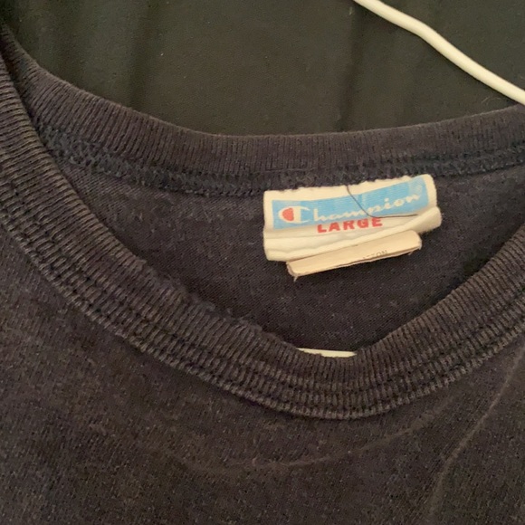 Navy Blue Champion Tee - Picture 3 of 4